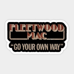 vintage fleetwood mac Sticker